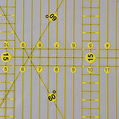 Acrylic Quilters Ruler AJEW-WH0121-41-1