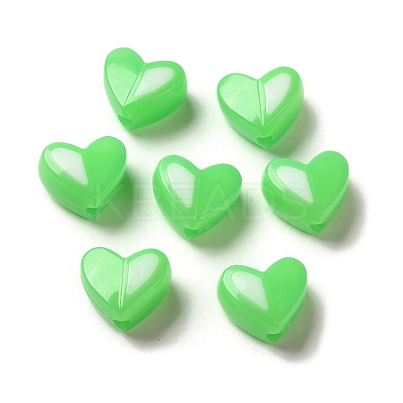 Imitation Jelly Acrylic Opaque Beads SACR-R741-01C-1