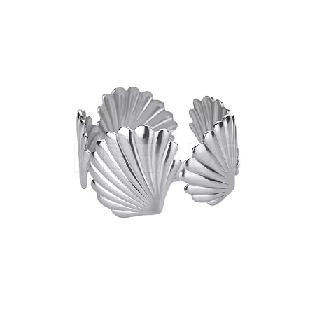 201 Stainless Steel Cuff Bangles WGC4B4F-03-1