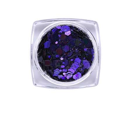 Hexagon Shining Nail Art Decoration Accessories MRMJ-T063-546E-1