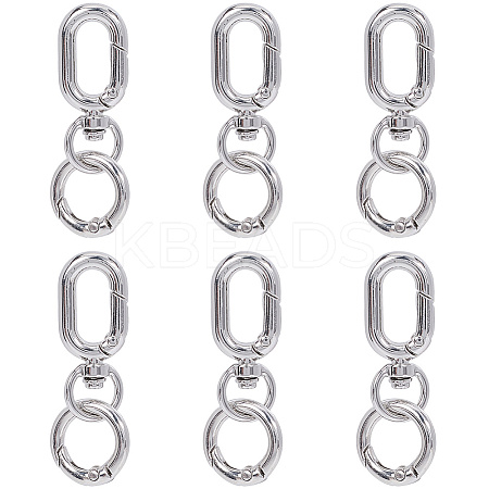 Alloy Swivel Clasps FIND-SP0003-29P-1