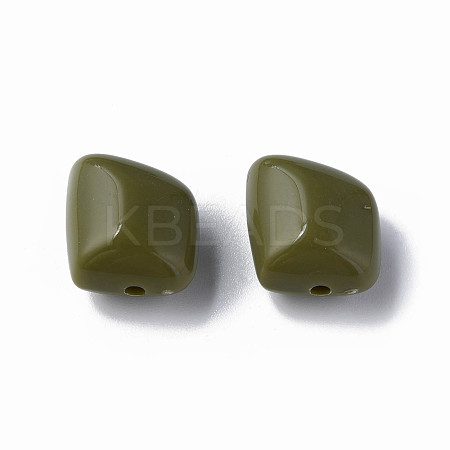 Opaque Acrylic Beads MACR-S373-15A-A11-1