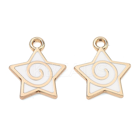Alloy Enamel Pendants ENAM-G235-15G-02-1