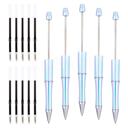 5Pcs Plastic Beadable Pens AJEW-TA0001-76B-1