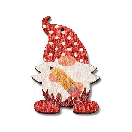 Printed Wood Pendants LS-WOOD-B009-02H-1