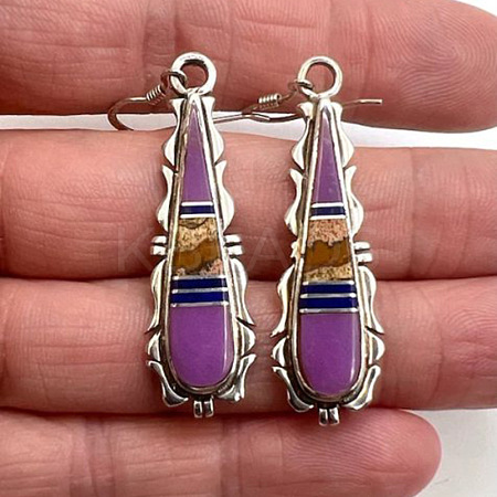 Alloy Enamel Dangle Earrings FS-WG6E131-08-1