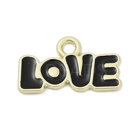 Valentine's Day Alloy Enamel Pandants PALLOY-V001-06G-1