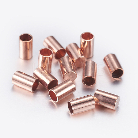 Brass Cord Ends KK-K192-09RG-1