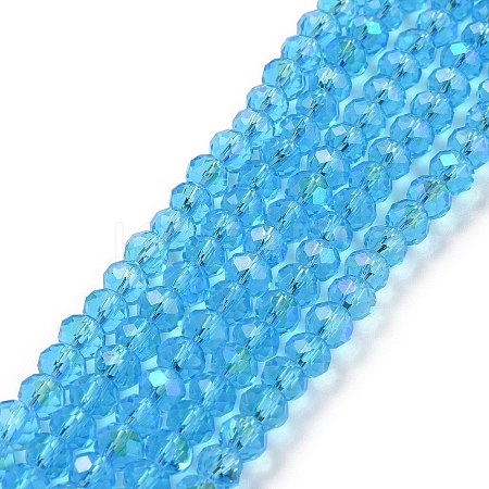 Electroplate Glass Beads Strands EGLA-A044-T8mm-L08-1