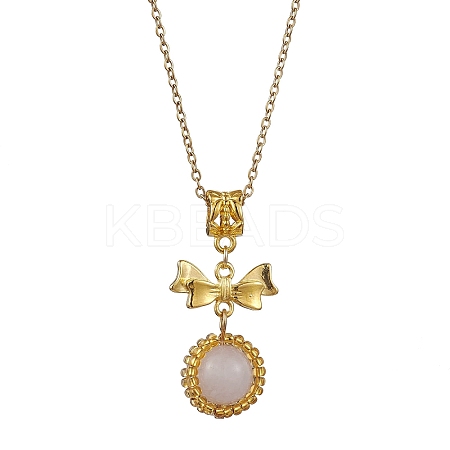 304 Stainless Steel Necklaces NJEW-MZ00026-01-1