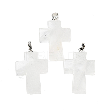 Natural Quartz Crystal Pendants G-A231-02B-1