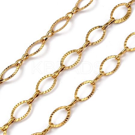 304 Stainless Steel Oval Link Chains CHS-B006-13G-1