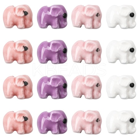 18Pcs 4 Colors Handmade Porcelain Beads PORC-FS0001-43-1