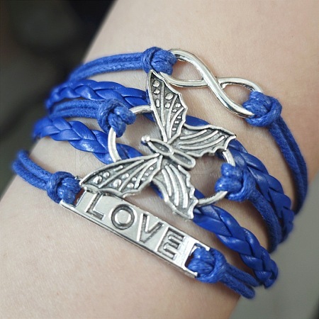 Imitation Leather Multi-strand Bracelets WG22DAF-07-1