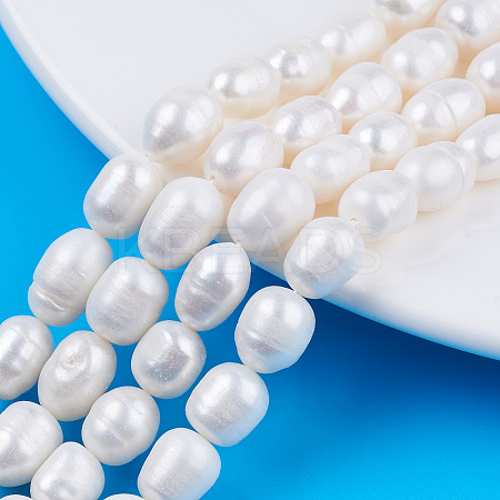 Natural Cultured Freshwater Pearl Beads Strands PEAR-N012-08C-1