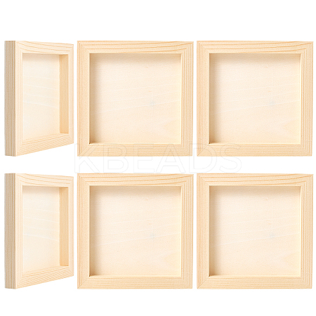 DIY Children Wood Decoration Clay Picture Frame WOOD-WH20008-07G-1