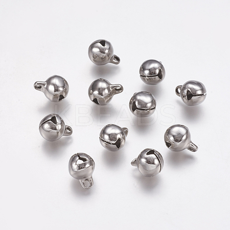 Tarnish Resistant 304 Stainless Steel Bell charms A-STAS-L021-07C-1