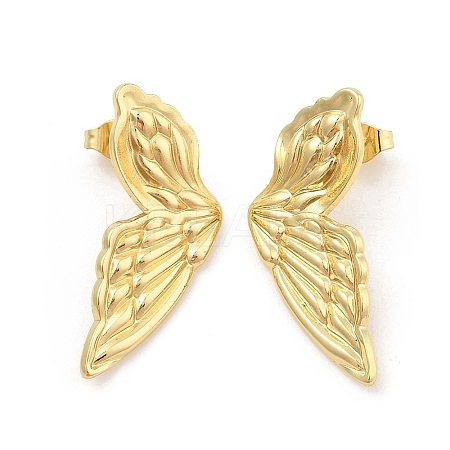 PVD Vacuum Plating 304 Stainless Steel Stud Earrings for Women EJEW-C120-12G-1