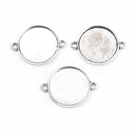 Tibetan Style Cabochon Connector Settings TIBE-A124178-AS-LF-1