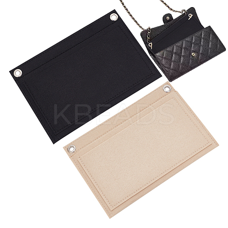 WADORN 2Pcs 2 Colors Felt Purse Organizer Insert FIND-WR0007-39-1