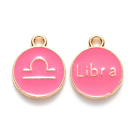 Alloy Enamel Pendants X-ENAM-S124-01B-03K-1