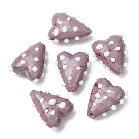 Handmade Lampwork Enamel Beads LAMP-Z025-01F-1