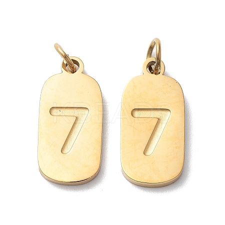 Ion Plating(IP) 304 Stainless Steel Pendants STAS-M340-08G-1