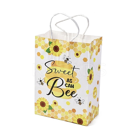 Bees Theme Rectangle Paper Bags CARB-F012-02C-1