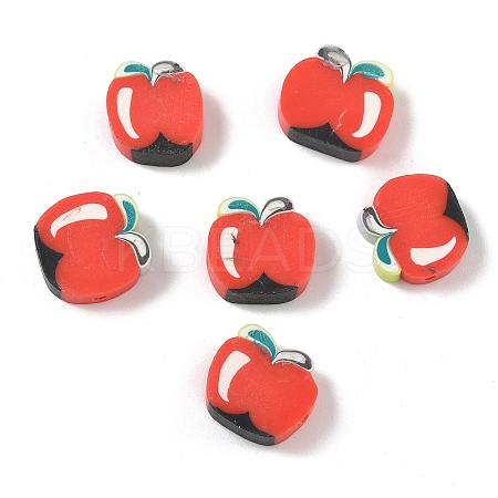 Fruit & Vegetable Theme Handmade Polymer Clay Beads CLAY-F006-02A-1