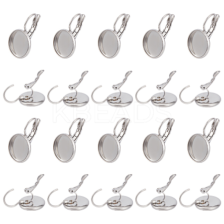 20Pcs 304 Stainless Steel Leverback Earring Findings STAS-LP0001-73-1