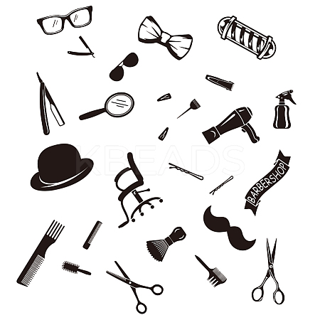 Rectangle PVC Wall Stickers DIY-WH0228-166-1