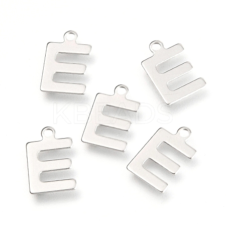 Non-Tarnish 201 Stainless Steel Charms STAS-C021-06P-E-1