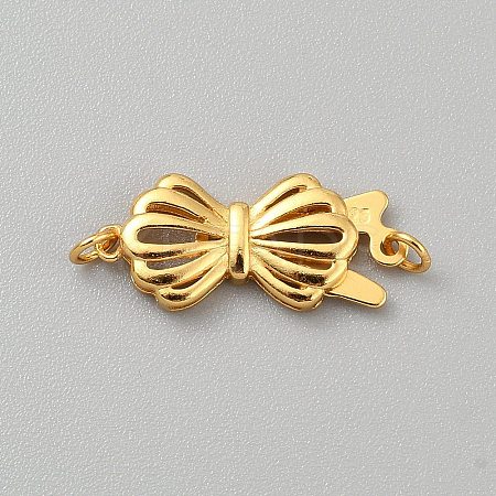 925 Sterling Silver Box Clasps STER-WH0004-062G-1