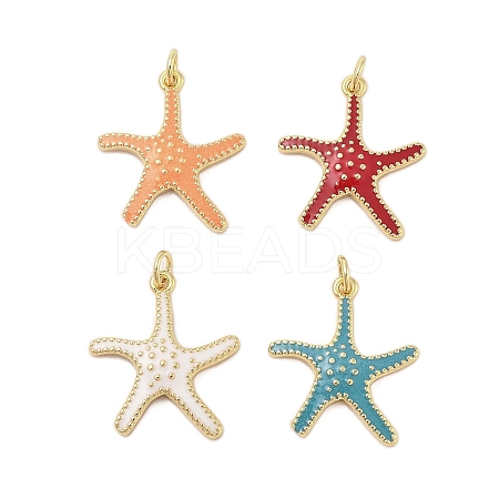 Rack Plating Brass Enamel Pendants KK-Z074-11G-1