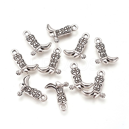 Tibetan Style Alloy Cowboy Boot Charms LS-X-TIBEP-20076-AS-LF-1