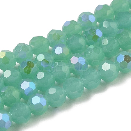 Imitation Jade Glass Beads Strands EGLA-A035-J6mm-L10-1