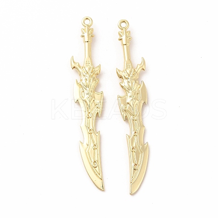 Rack Plating Alloy Big Pendants X-PALLOY-E025-30G-1