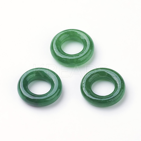 Natural Jade Charms G-E418-34-1