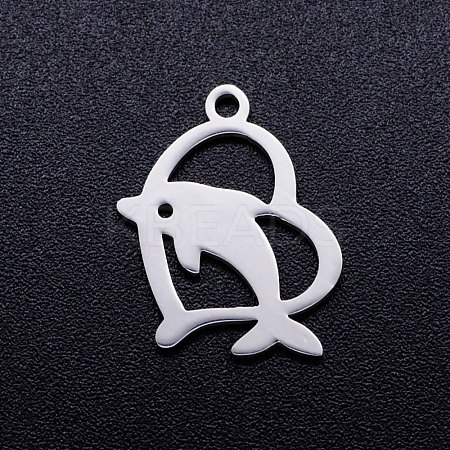 Non-Tarnish 201 Stainless Steel Hollow Pendants STAS-Q201-JN283-1-1