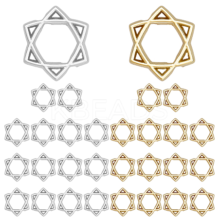30Pcs Long-Lasting Plated Alloy Bead Frame FIND-HY0004-91-1