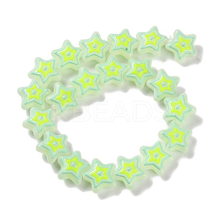 Glass Imitation Jade Beads Strands GLAA-L047-05A-1