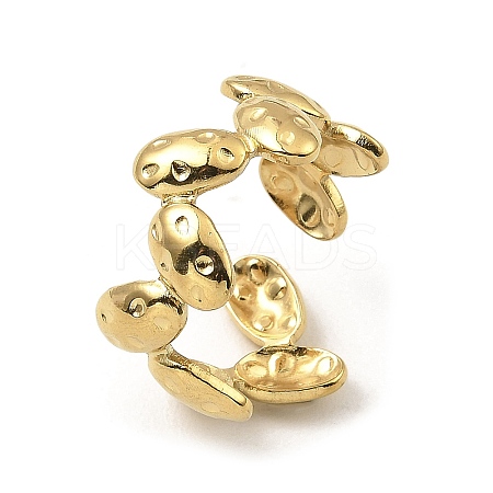 304 Stainless Steel Open Cuff Rings RJEW-Z018-29G-1
