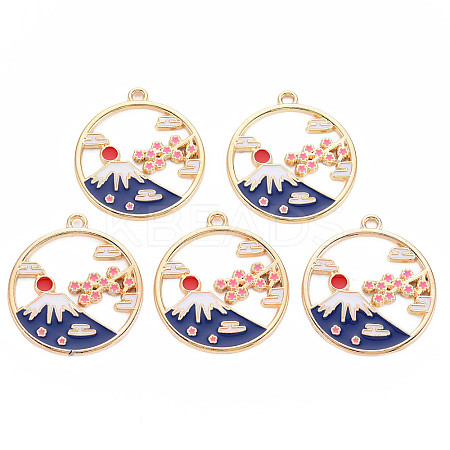 Alloy Enamel Pendants LS-ENAM-S126-112-NR-1