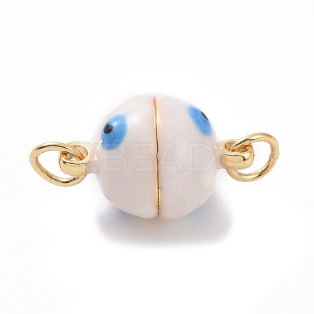 Brass Magnetic Clasps ZIRC-F136-10G-09-1