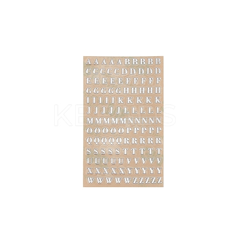 Self Adhesive Alloy Stickers LETT-PW0001-07A-S-1