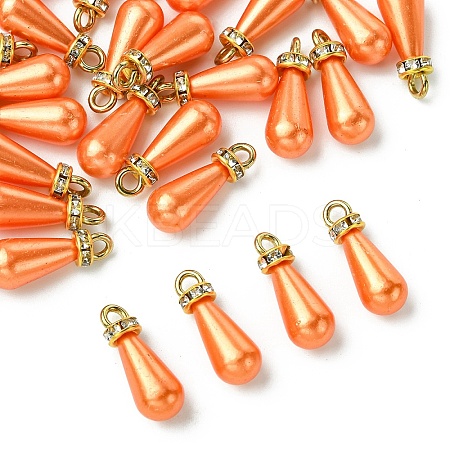 30Pcs ABS Plastic Imitation Pearl Pendants KY-YW0002-16E-1