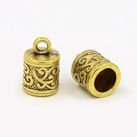 Tibetan Style Cord Ends LS-TIBEP-LF10887YKG-AG-LF-1