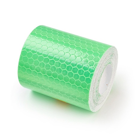 Waterproof Safety Mark Reflective Tape Crystal Color Lattice Reflective Film DIY-WH0083-03F-1