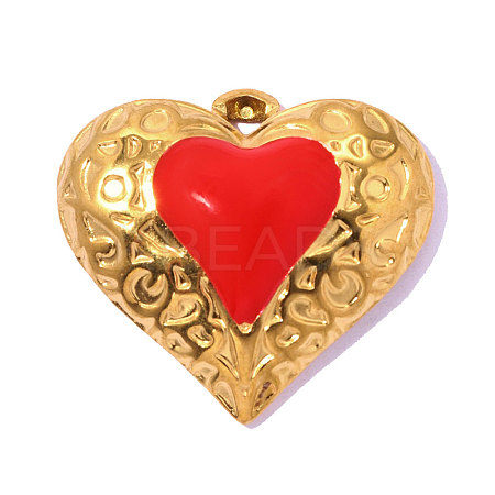 304 Stainless Steel Enamel Pendants STAS-OY019-57G-1-1