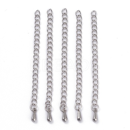Tarnish Resistant 304 Stainless Steel Chain Extender LS-X-STAS-D037-1